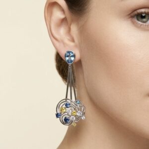 Night Whispering Swirls Earrings