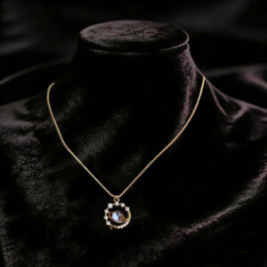 Elegant Halo Pendant Necklace
